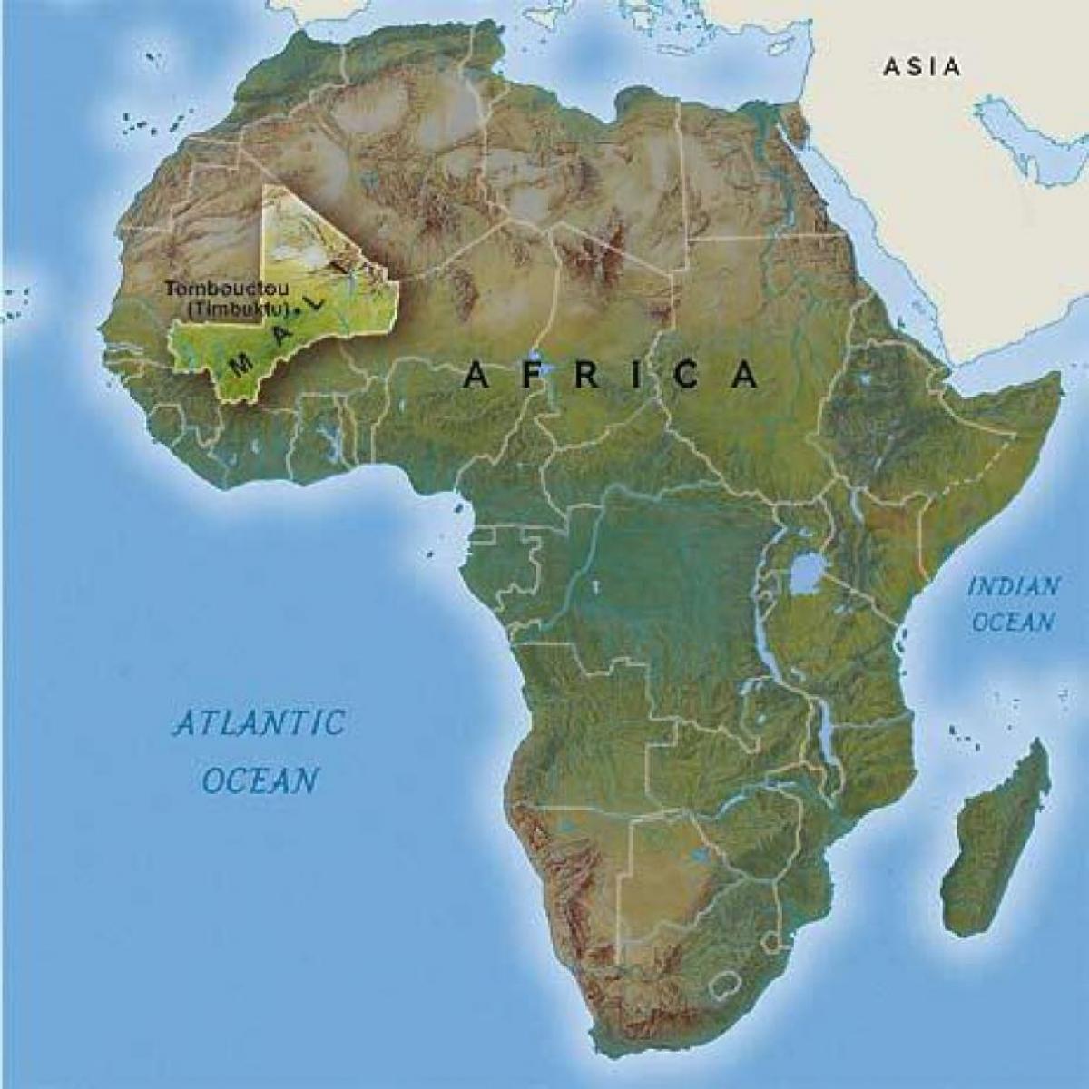 Мали Западној Африци мапи