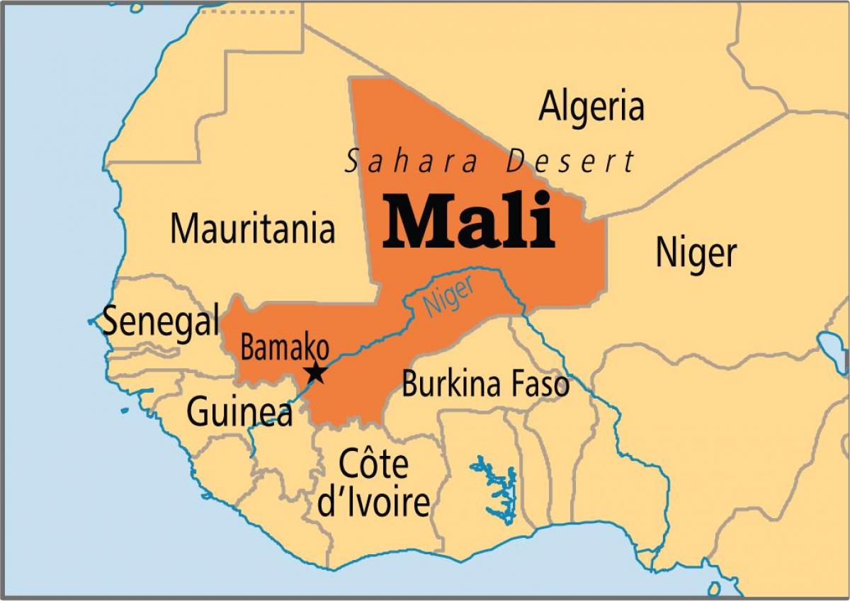 Карта Малија бамако