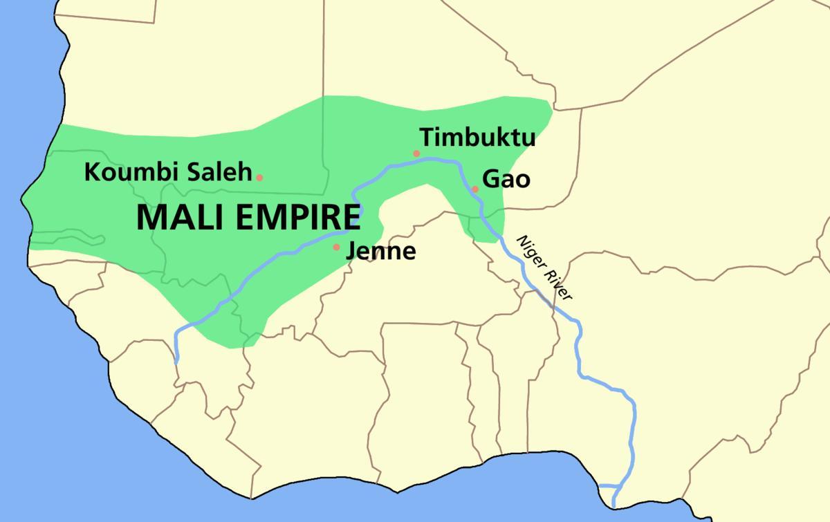 Карта древног Мали
