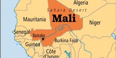 Карта Малија бамако